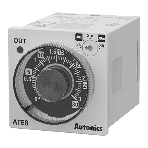 Autonics Simple Operation Analog Timer 100-240 VAC/24-240VDC, ATE8-43