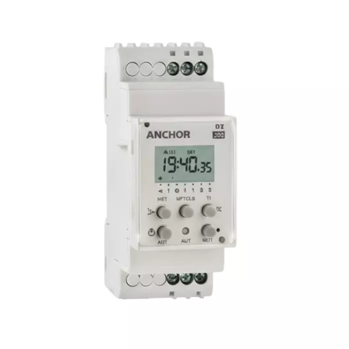 Anchor UNO Digital Timer Switch 1 Relay Plastic White, 98658