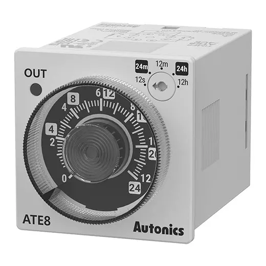 Autonics Simple Operation Analog Timer 100-240 VAC/24-240VDC, ATE8-4CE