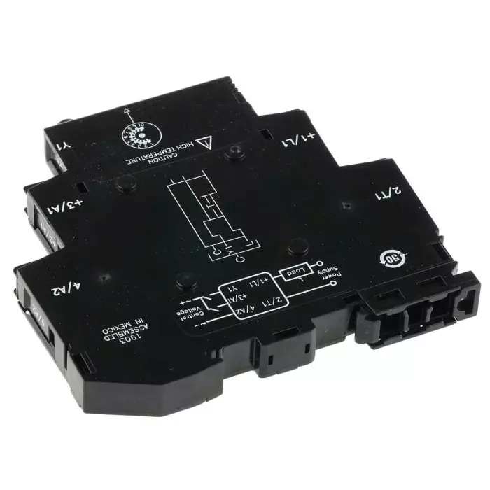 SENSATA/CRYDOM Timer Relay SeriesOneDR Series DIN Rail Mount 12-24V AC/DC 2-Contact 0.1 s-100h, DRTC06D06