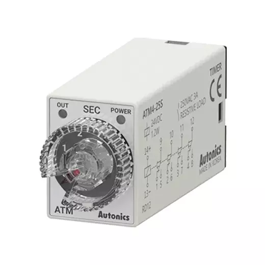 Autonics Miniature Analog Timer 200-230 VAC, ATM4-55S