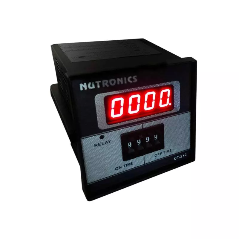 Nutronics Cyclic Digital Timer 4 & 6 Digit 0.1s-999min Thumb Wheel Repeat Cycle, CT-2+2