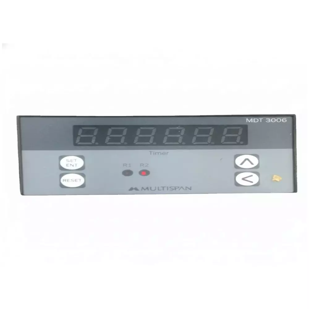 MULTISPAN Repeat Cycle Programmable Timer Panel Mount Single Line LED Display, MDT-3006