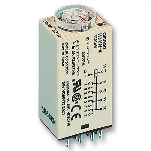 OMRON INDUSTRIAL AUTOMATION Timer, Multifunction, Dpdt, H3YN-2- DC24