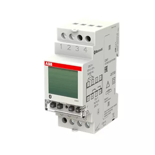 ABB DIN Rail Weekly Digital Timer 115-230V AC, 50/60Hz, -20 to 50°C, 2CSM222531R1000