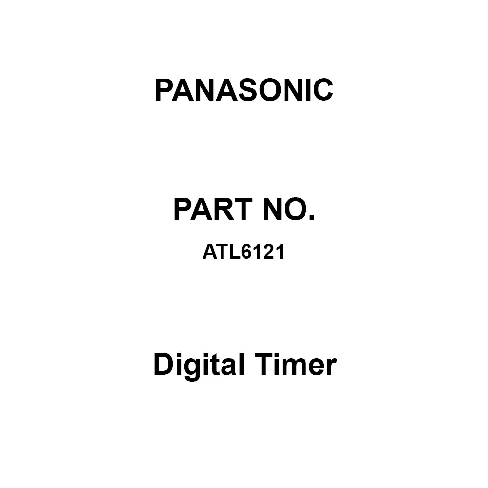 Panasonic Digital Timer DC 12-24 V Operating Voltage, ATL6121
