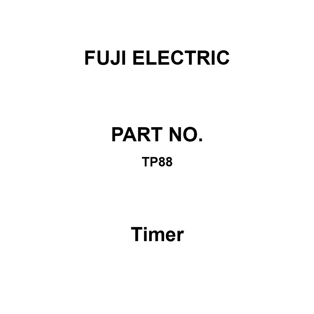 Fuji Electric Timer Surface Mount Type, TP88