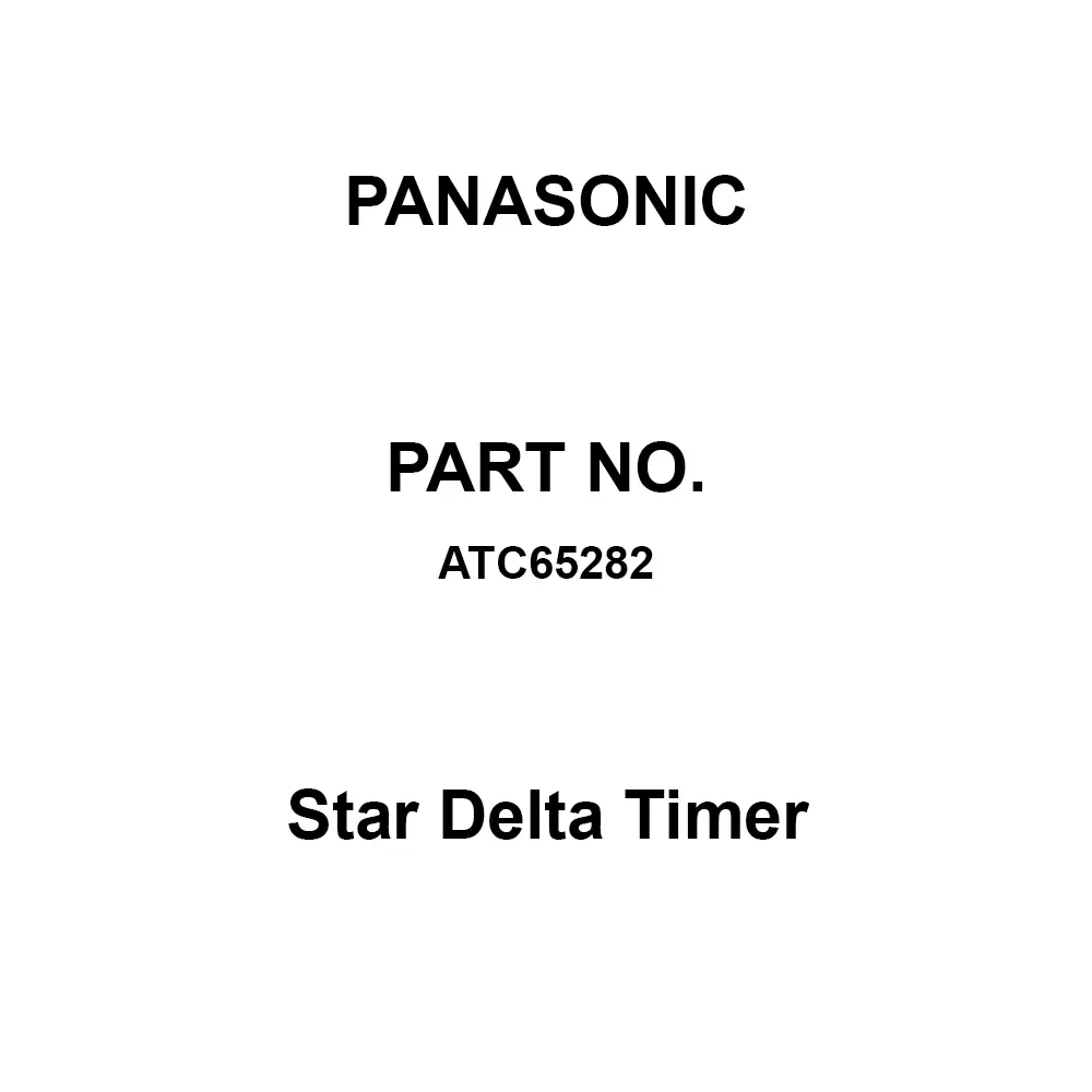 Panasonic Star Delta Timer AC 24 V Operating Voltage, ATC65282