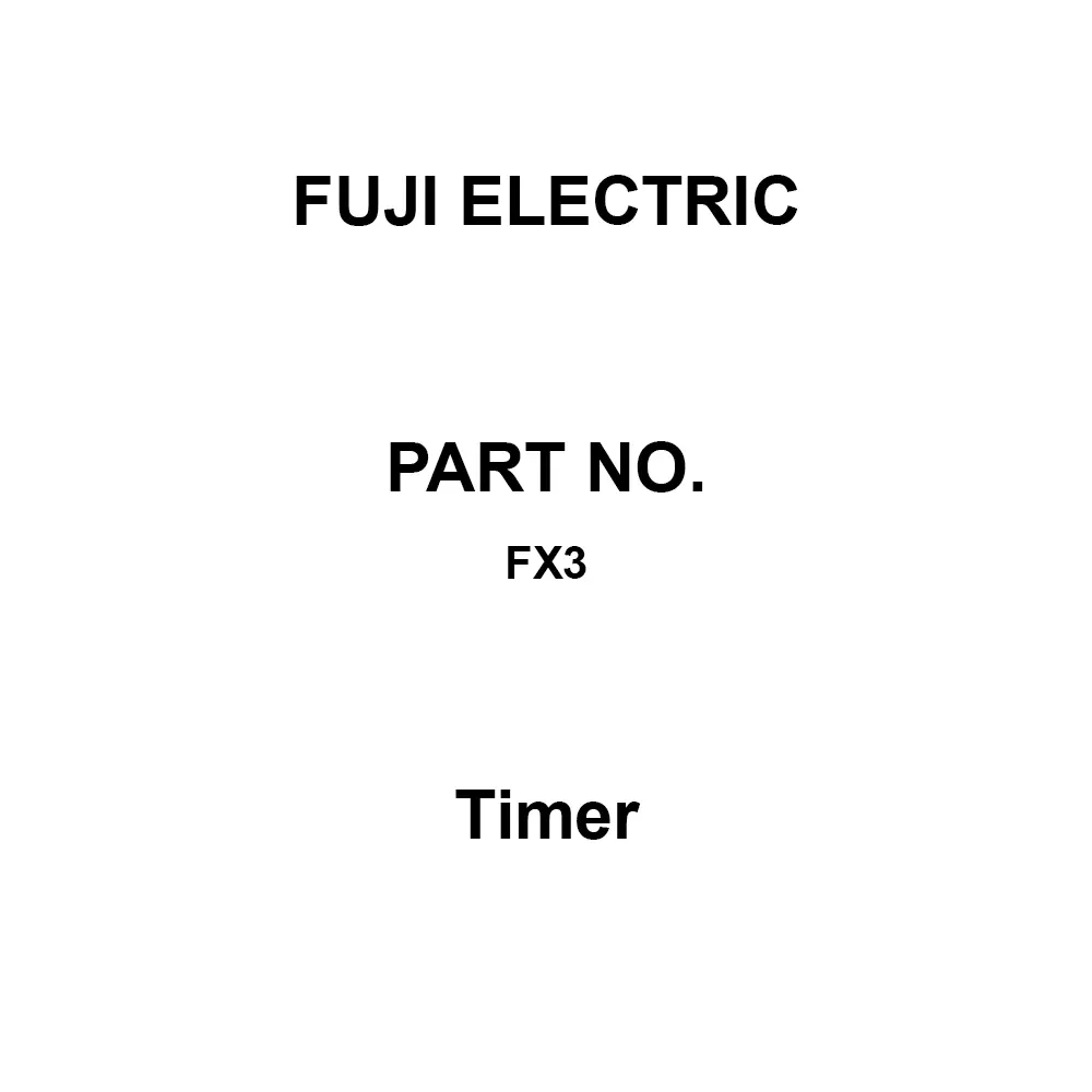 Fuji Electric Timer for Surface Mounting Soldered Wiring, FX3