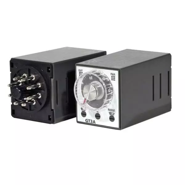 IDEC Multi Function Digital Timer 8 Pin Octal Plug 24 V AC, 24 V DC DPDT, GT3W-A11AD24N