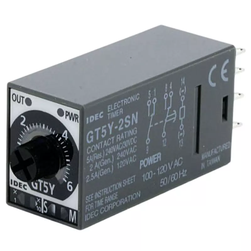 IDEC Gt5Y Small Timer 2C ContACt Configuration, Gt5Y-2Sn6A100