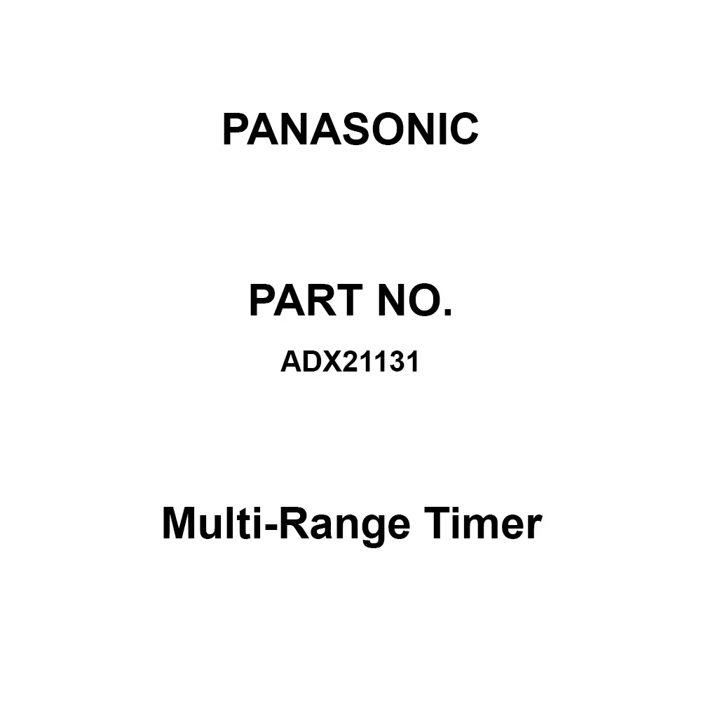 Panasonic Multi-Range Timer DC 12 V Operating Voltage, ADX21131