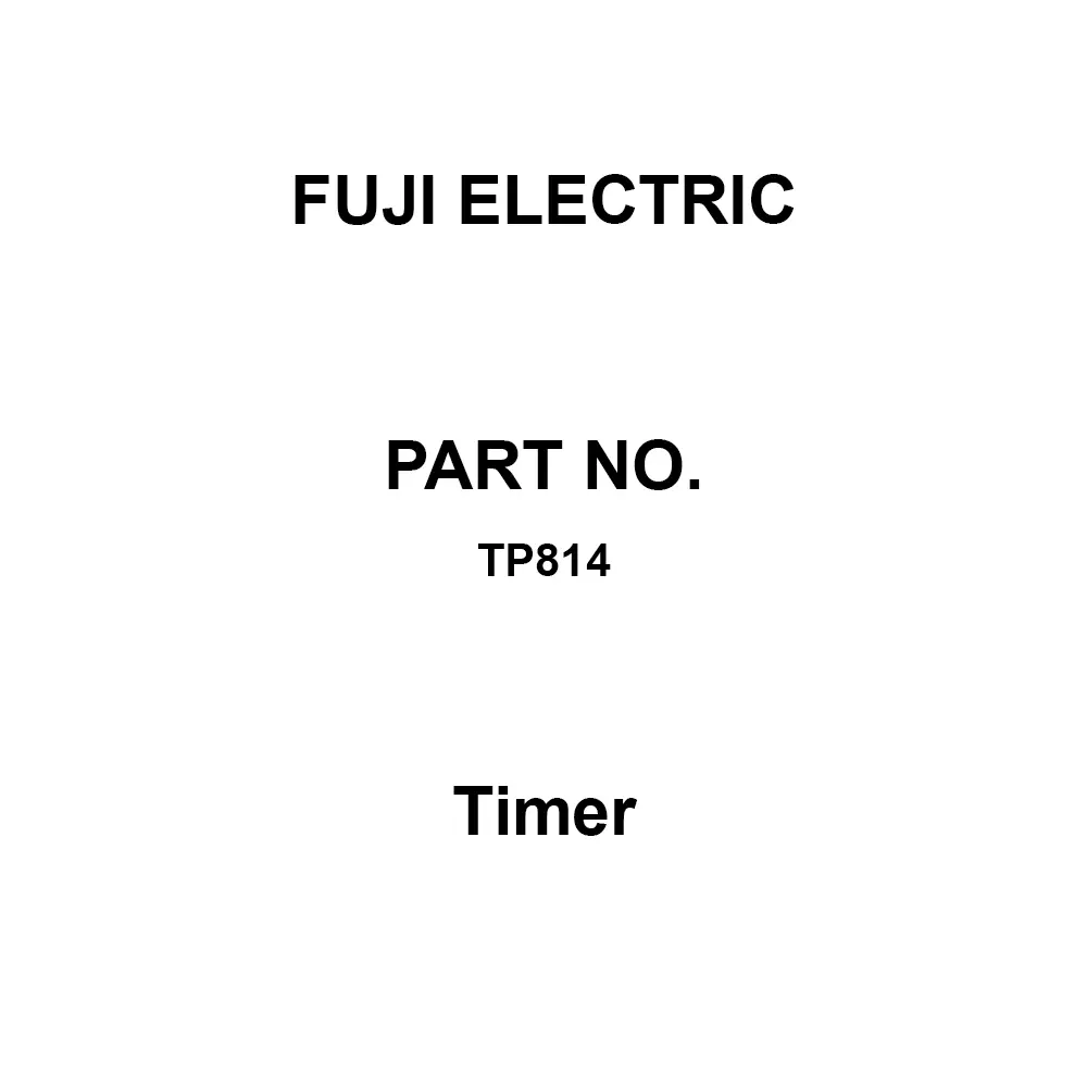 Fuji Electric Timer Surface Mount Type, TP814