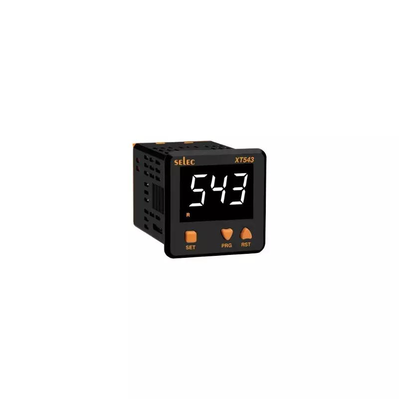 SELEC Multi Function Timer 3 Digit Display Single White 48 × 48 mm, XT543A