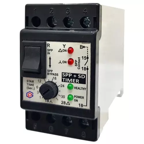 PowerGrip Preventers + Star Delta Timer 220 to 456V AC Auto-Reset 1 Phase 5 VA, PG-SFX