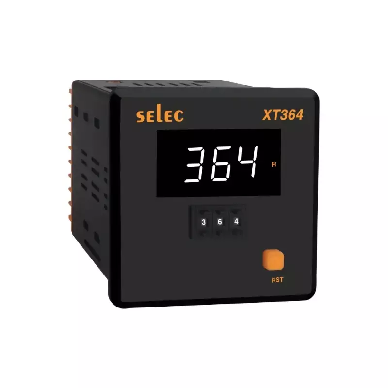 SELEC Thumb-Wheel Timer 3 Digit Display Single White 96 × 96 mm, XT364A