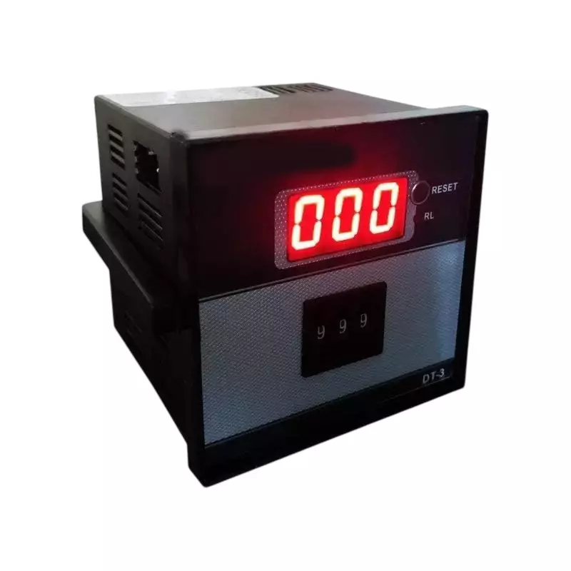 Hartley 3 Digit Digital Timer 0.1 s - 999 min Run up Time Range 1 Relay 230 V AC, DT-3