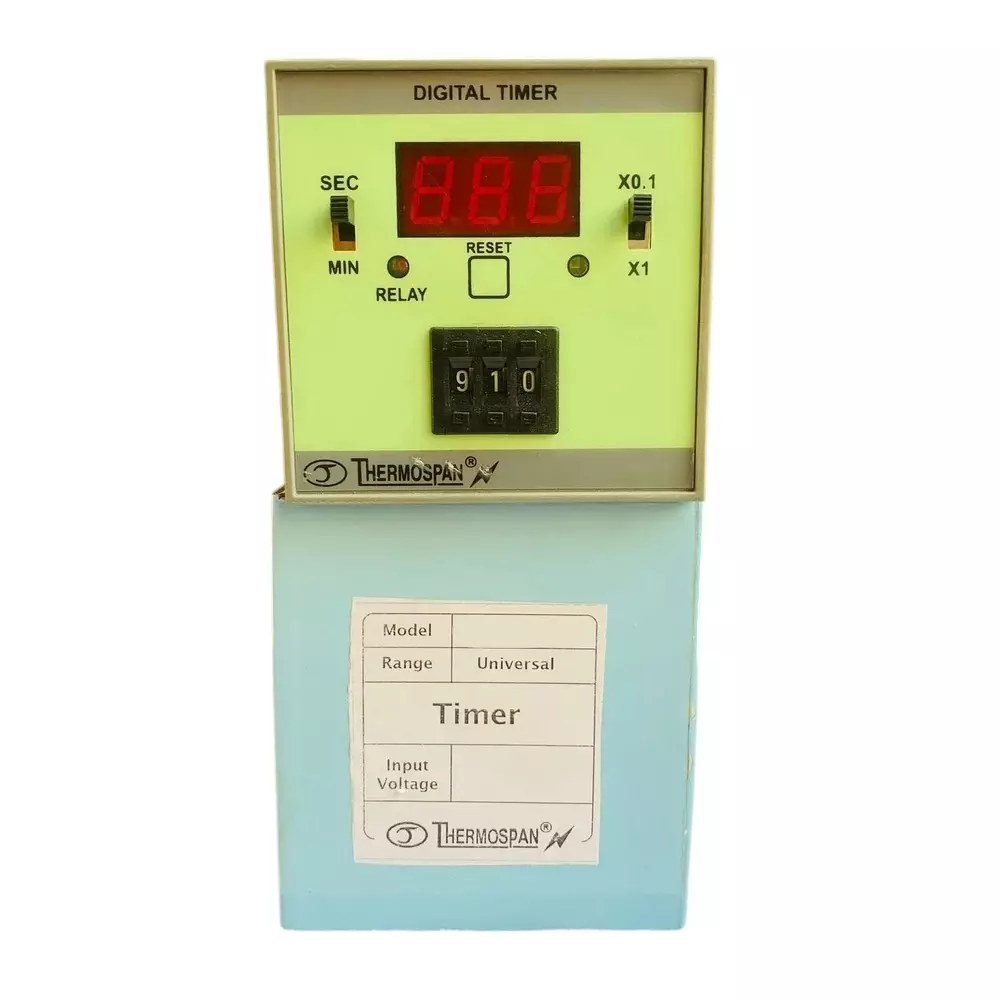 THERMOSPAN Selectable Digital Timer 96x96 mm 110-230 V AC 1 Relay, TDT-1312-B1-10
