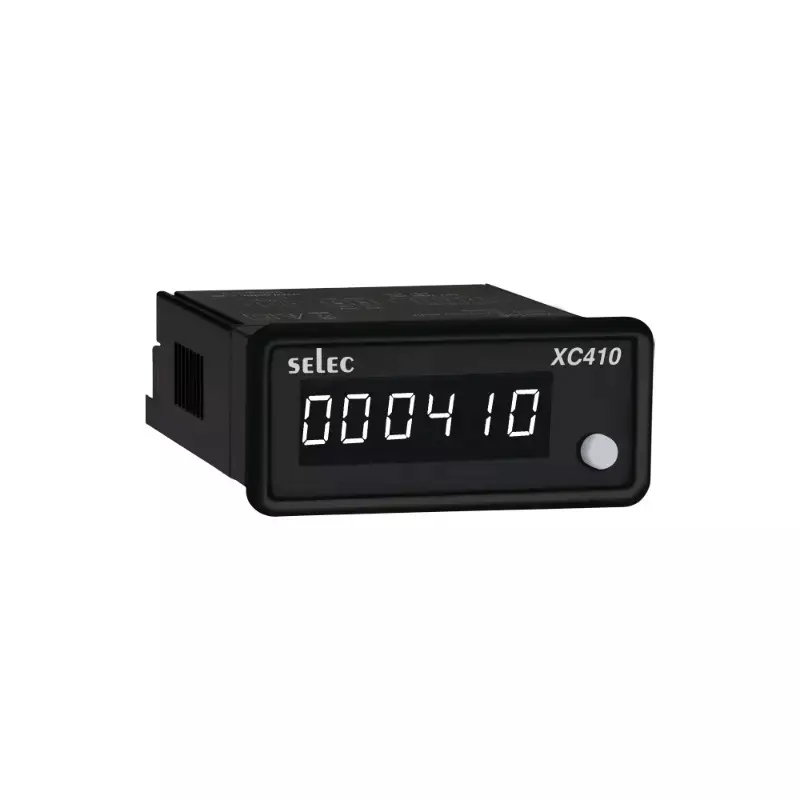 SELEC Display Counter 6 Digit LED Display White 36 × 72 mm, XC410C