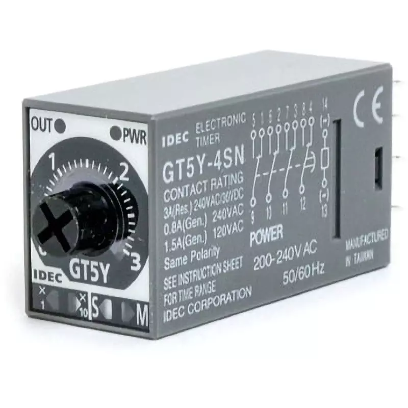 IDEC Gt5Y Small Timer 4C ContACt Configuration, Gt5Y-4Sn3A200