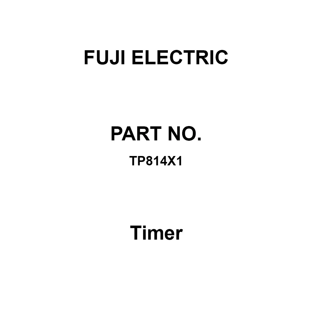 Fuji Electric Timer Rail Mounting Type, TP814X1