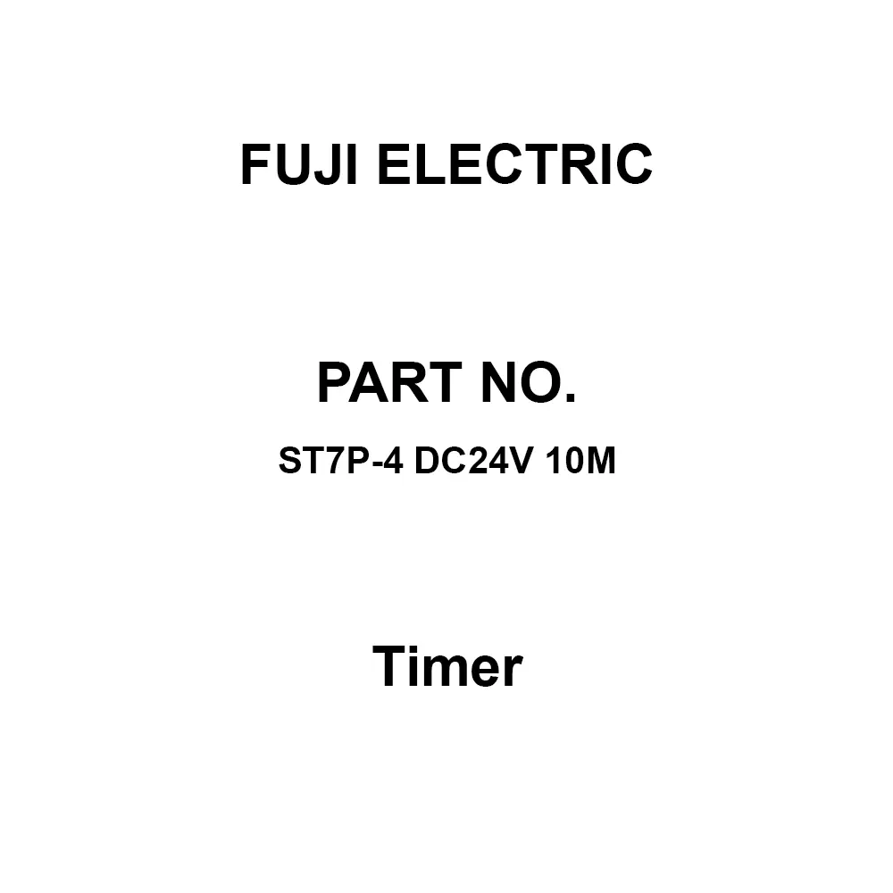 Fuji Electric Super Timer 100 mohm or more at DC 500 V, ST7P-4 DC24V 10M