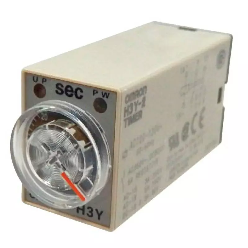 Omron Solid State Timer Fixed Range Plug-in, H3Y-2 AC100-120 60S