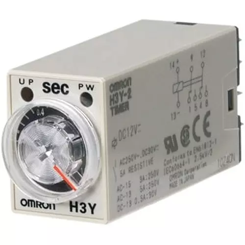 Omron Solid State Timer Fixed Range, H3Y-2 DC24 60S