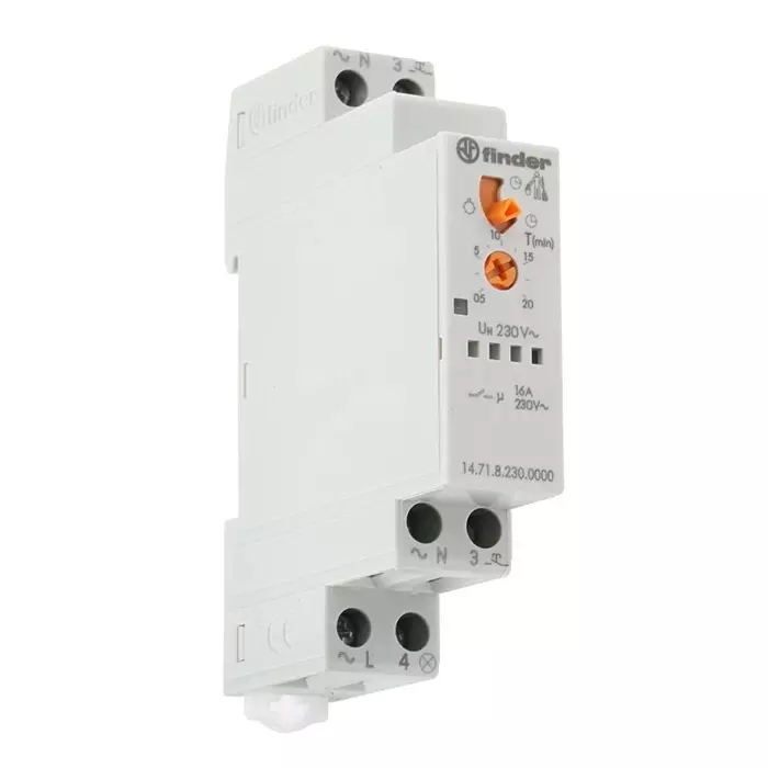Finder Staircase Timer 230 V AC 88.8x63.8 mm (HxW), 14.71.8.230.0000