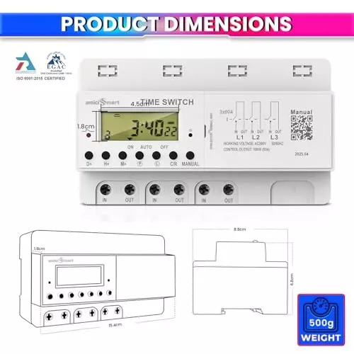 amicismart-digital-timer-switch-with-32-onoff-settings-380-v-60-a-3-phase-weekly-programmable-lcd-1xtimer-3p-n