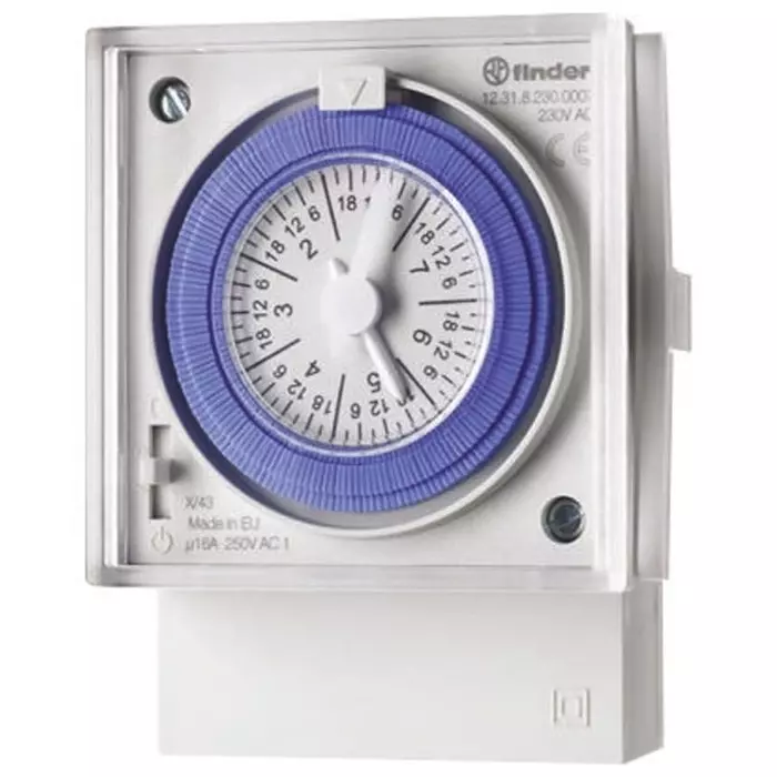 Finder Analogue Time Switch 230 V AC 1-Channel, 12.31.8.230.0007