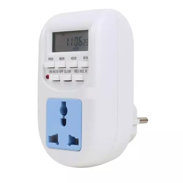 Hartley Digital Programmable Timer Switch 16 On/Off Settings with Active LCD Display, HT-AL-06