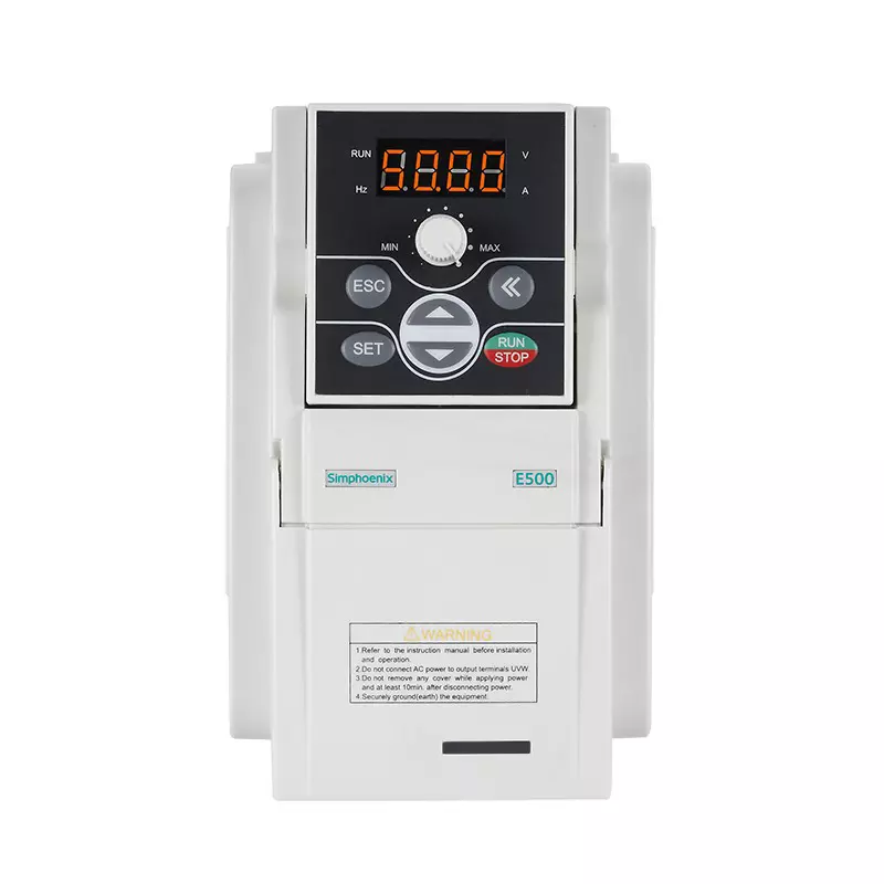Simphoenix Mini Type AC Drive E500 Series Single Phase 220 V, 2 HP and 1.5 kW, E500-2S0015B
