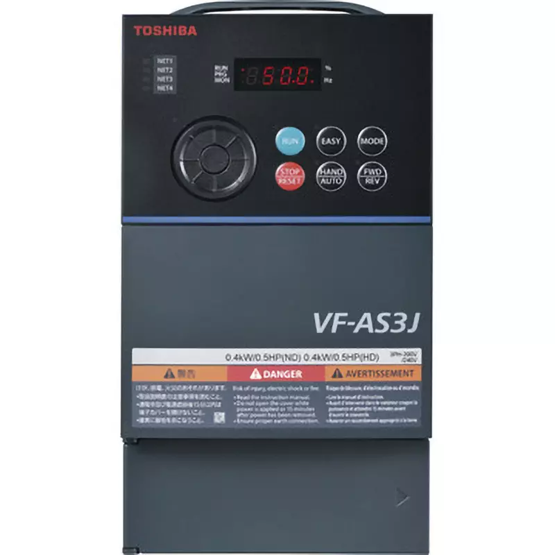 Toshiba High-Performance Inverter IP20 Protection Class 400 V Voltage Forced air cooling Cooling Method, VFAS3J-4150PL