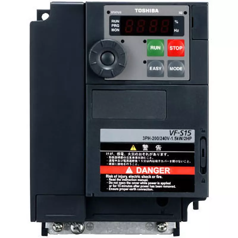 Toshiba Multi-Function Compact Inverter IP20 Protection Class 4.8 Rated Output Current (A) Self-cooling C, VFS15S-2007PL