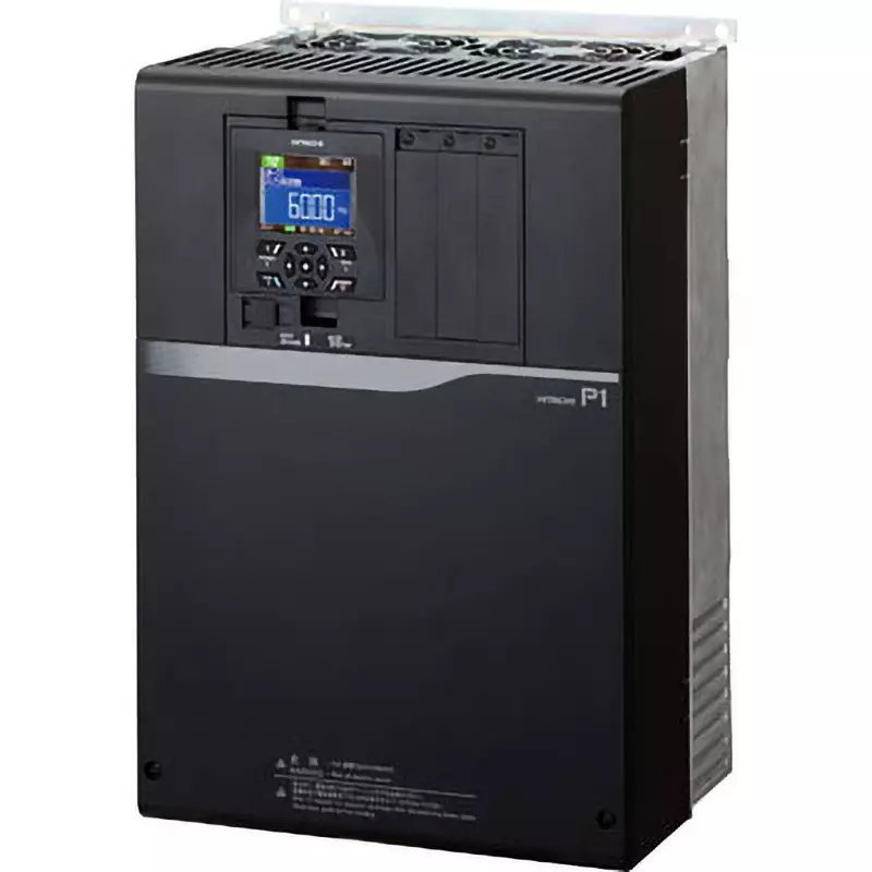 Hitachi Inverter P1 Type IP20/UL Protection Class Main circuit power supply: Three-phase (3-wire) AC 380 to 5, P1-015HFF