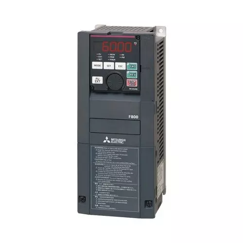 Mitsubishi Electric FREQROL FR-A800 Series Inverter 3 Phase 300-500 V Rated Voltage and 75 kW LD Light Duty Rated Active Power, FR-F840-01800-2-60