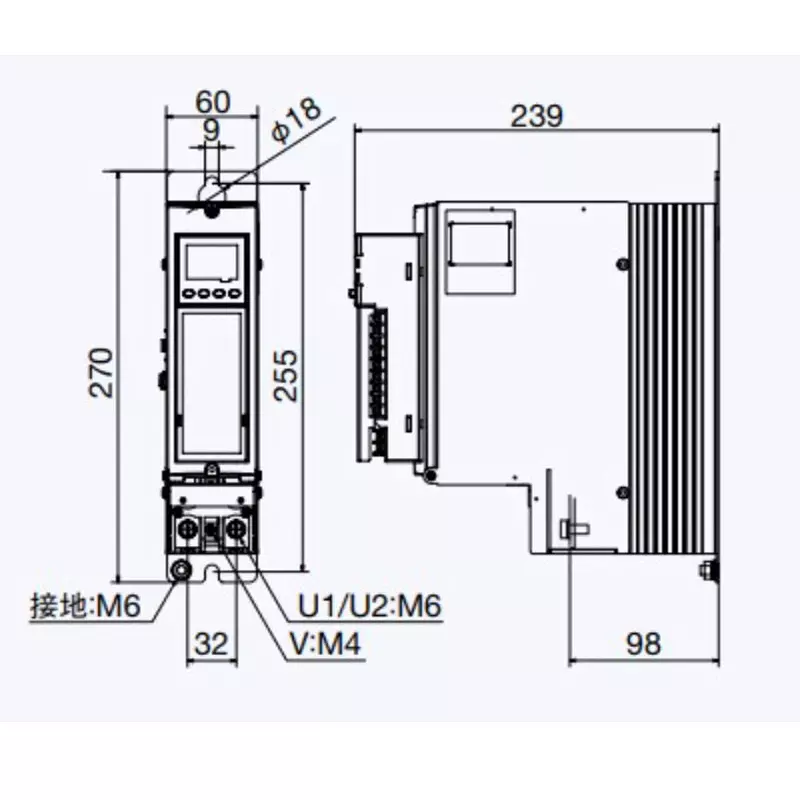 chino-sinle-phase-thyristor-regulator-main-circuit-75-amp-100-v-jm10075aa403nn