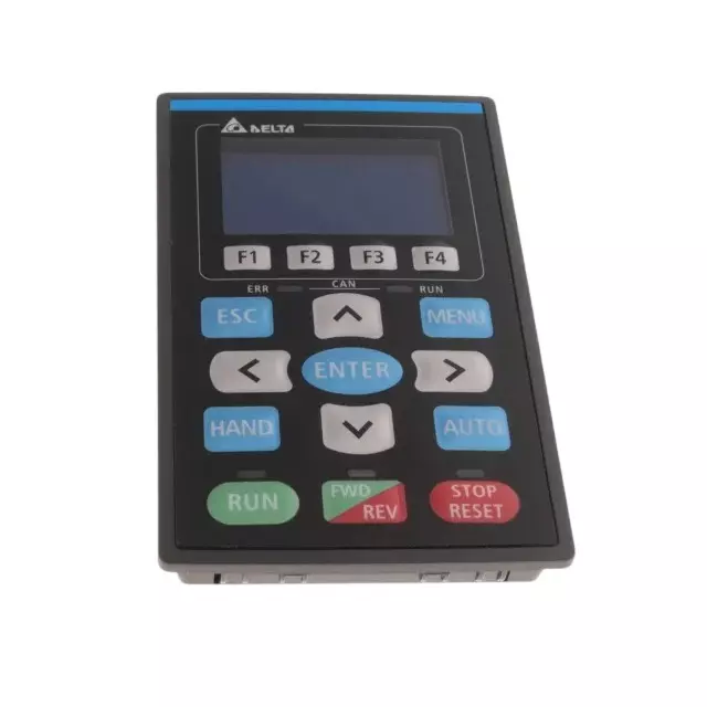 Delta Digital Keypad Black Color with LCD Display and IP56 Rating for C2000+/CP2000/CH2000/CT2000/CFP2000/C2000 Series, KPC-CC01