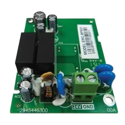 Delta 24 V External Power Supply Card Green Color Rectangular Shape for C2000+ Series, EMC-BPS01