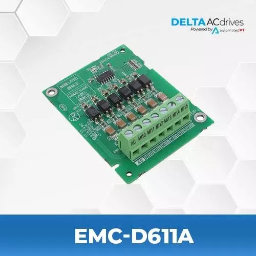 delta-input-output-card-green-color-rectangular-shape-with-6-inputs-for-c2000-series-emc-d611a