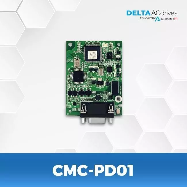 delta-profibus-communication-card-green-color-500-v-dc-electrical-isolation-and-db9-connector-interface-for-c2000-series-cmc-pd01