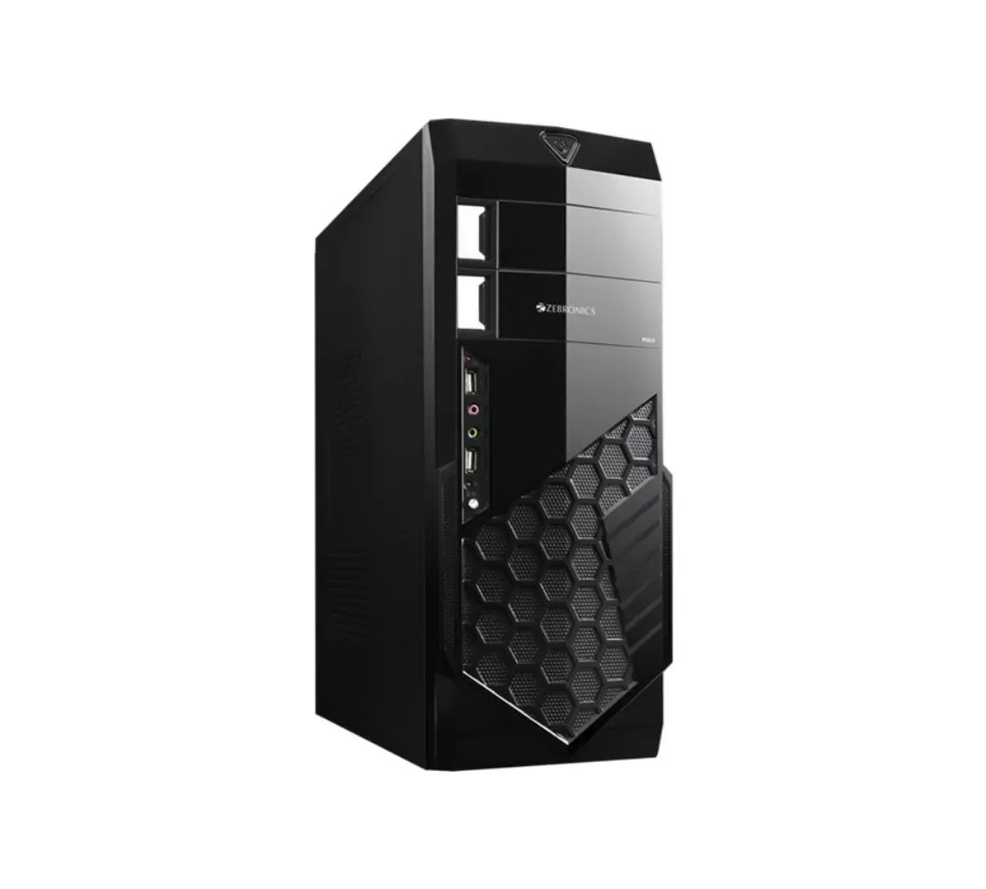 Buy Zebronics CC280B Black Poly Computer Case Online in India at Best