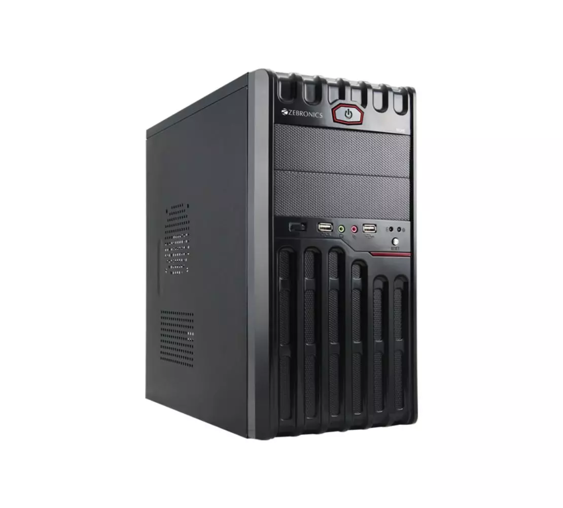 Buy Zebronics CC287R Black/Red Nuke Computer Case Online in India at