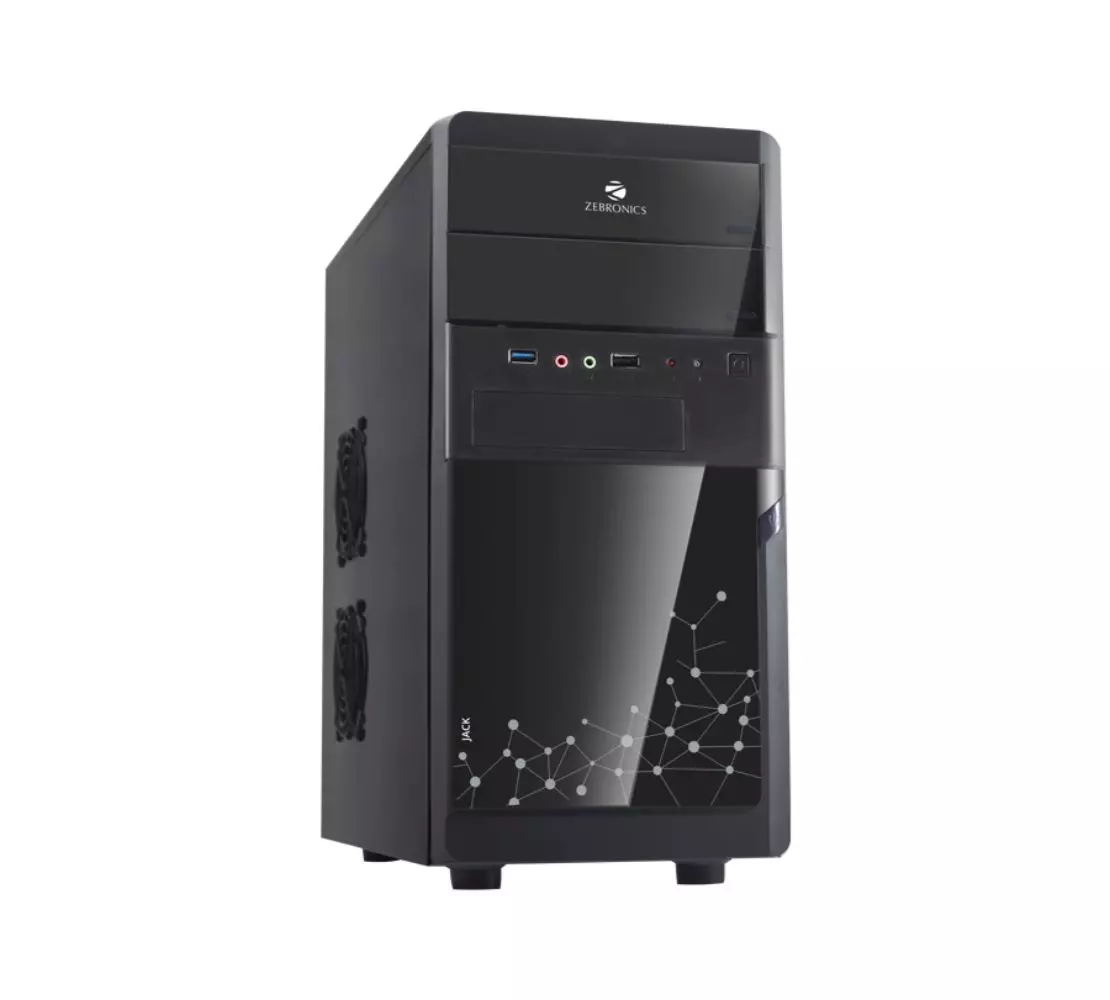 Buy Zebronics CC534B Black Jack Computer Case Online in India at Best