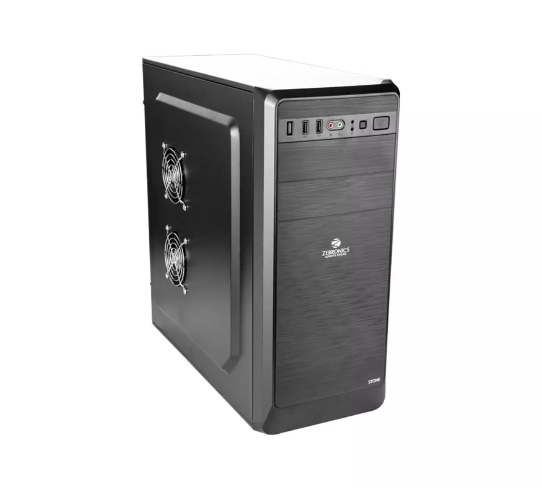 Buy Zebronics CC542B Black Stone Computer Case Online in India at Best