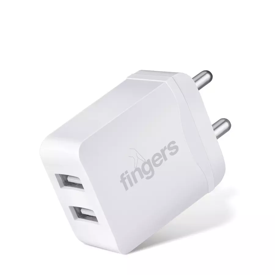 fingers-matte-white-dual-usb-power-adapter-with-micro-usb-cable