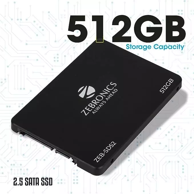 Zebronics 512 GB Black Solid State Drive, Zeb-SD52