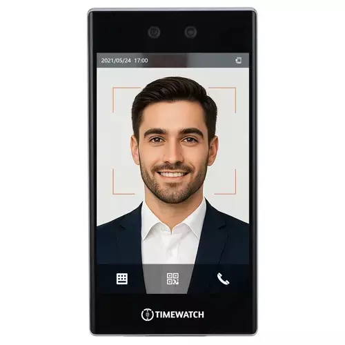 Timewatch Advanced Biometric Attendance and Access Control Device with 8 inch (20.32 cm) Display and 1,00,000 Face Capacity, TrueFace1L