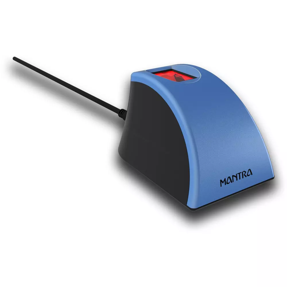 Mantra L1 Fingerprint Scanner USB 2.0 Interface & 500 DPI +/- 2% Optical Fingerprint Sensor, MFS110